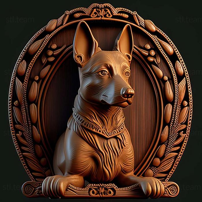 3D model Africanis dog (STL)